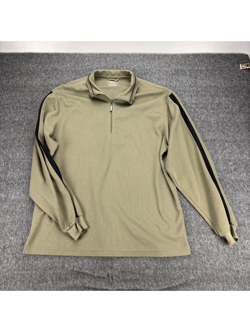 PGA TOUR 1/4 Zip Pullover Men's XL Gray Performance Golf Jacket Long Sleeve